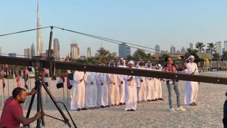 كواليس اغنية حكيم "الجنة في الامارات" "العيد الوطني الـ 50"